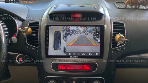 Màn hình DVD Bravigo Ultimate (6G+128G) liền camera 360 Kia Sorento 2014 - 2020